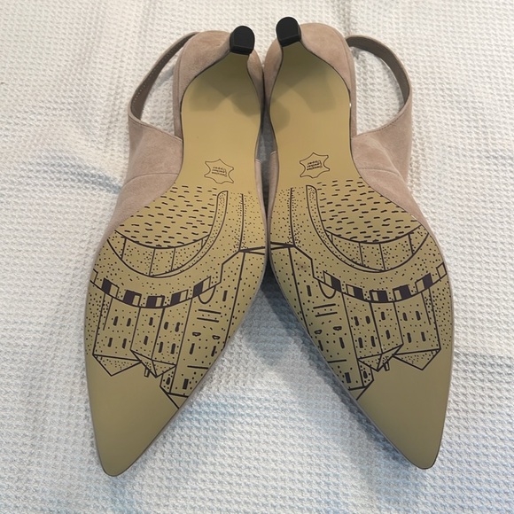 Bella Vita suede slingbacks 11W nude - Picture 4 of 5